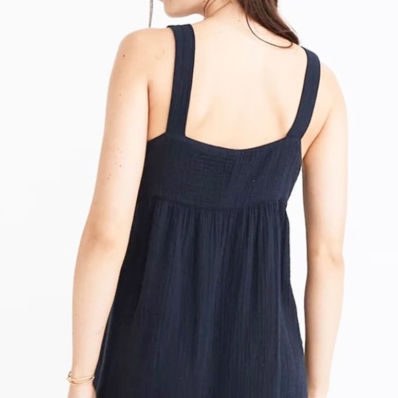 SOLD-Madewell Jumpsuit Slouchy Navy Blue Overalls - Picture 5 of 13